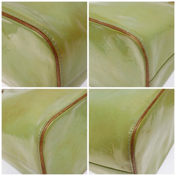 LOUIS VUITTON Monogram Vernis Houston Hand Bag Baby Blue M91005 LV Auth 141488 - Picture 14 of 16